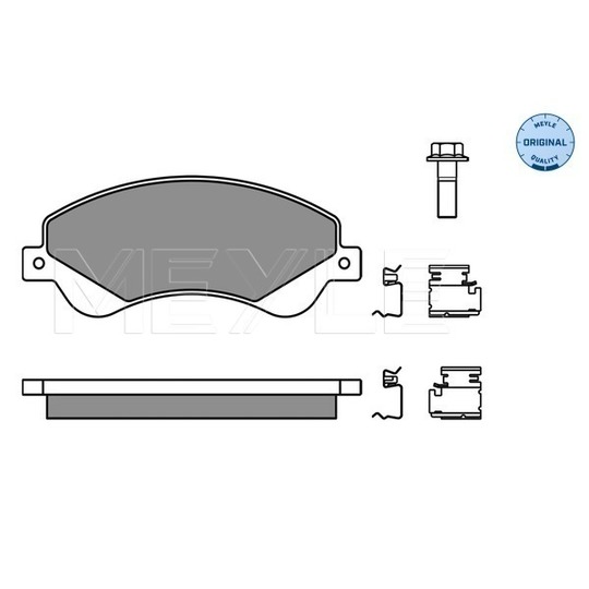 025 244 8518/W - Brake Pad Set, disc brake 