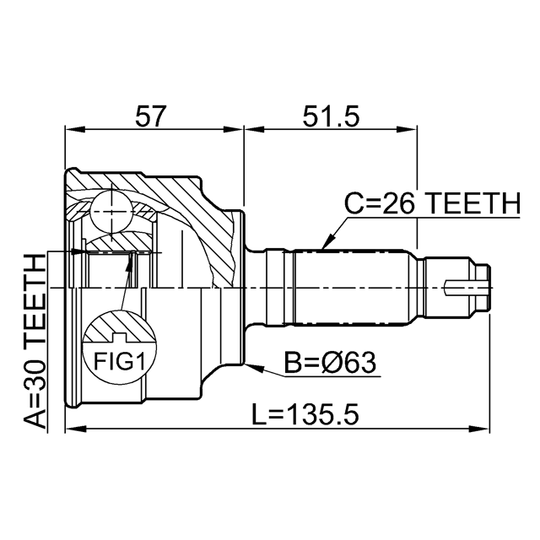 0310-060 - Joint, drive shaft 