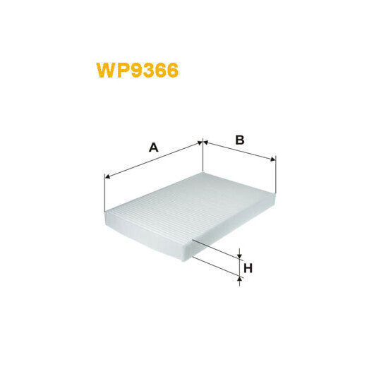 WP9366 - Filter, kupéventilation 