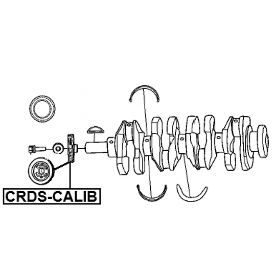 CRDS-CALIB - Belt Pulley, crankshaft 