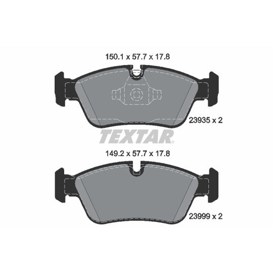 2393501 - Brake Pad Set, disc brake 