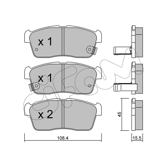 822-415-0 - Brake Pad Set, disc brake 