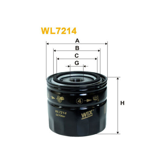 WL7214 - Oil filter 