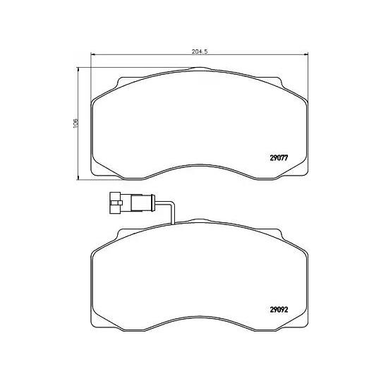 CVP022 - Brake Pad Set, disc brake 