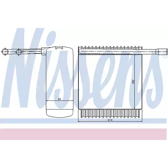 92130 - Evaporator, air conditioning 