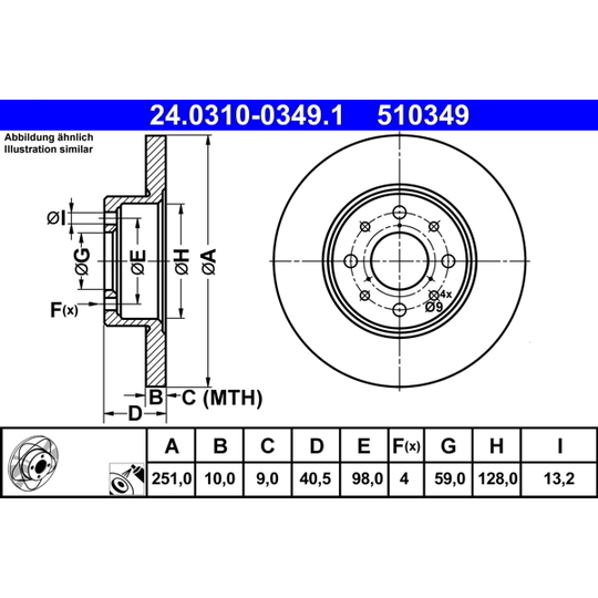 24.0310-0349.1 - Bromsskiva 