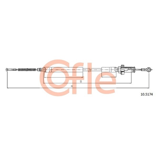 10.5174 - Cable, parking brake 