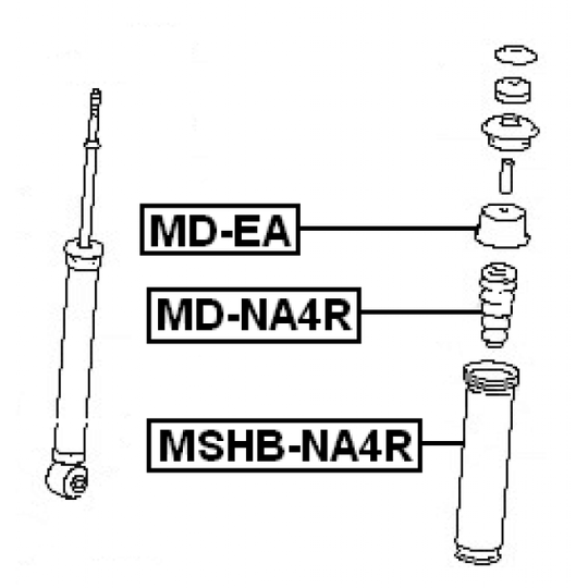 MD-NA4R - Shock Absorber 