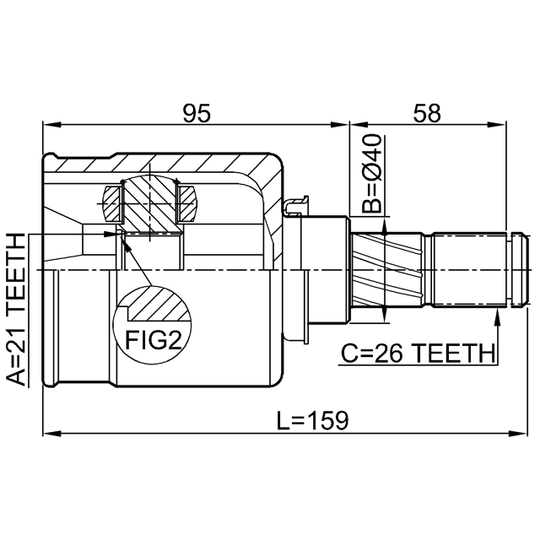 0211-K12 - Joint, drive shaft 