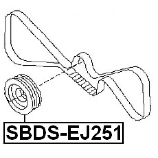 SBDS-EJ251 - Belt Pulley, crankshaft 