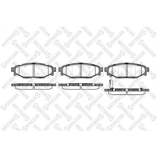 1147 001-SX - Brake Pad Set, disc brake 