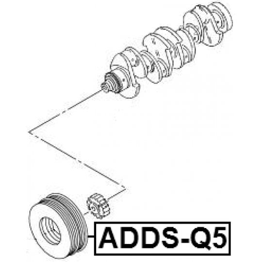 ADDS-Q5 - Hihnapyörä, kampiakseli 