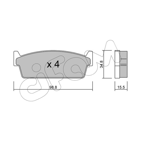 822-493-0 - Brake Pad Set, disc brake 