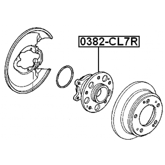 0382-CL7R - Wheel hub 