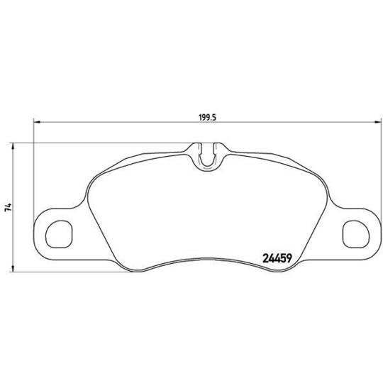 P 65 019 - Brake Pad Set, disc brake 