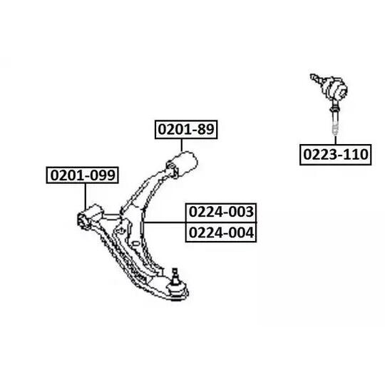 0223-110 - Rod/Strut, stabiliser 