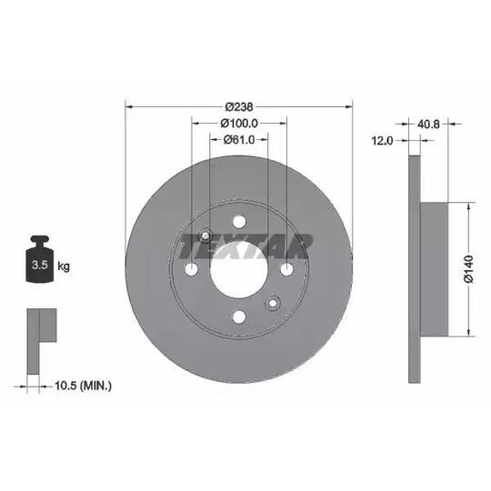 92036100 - Brake Disc 