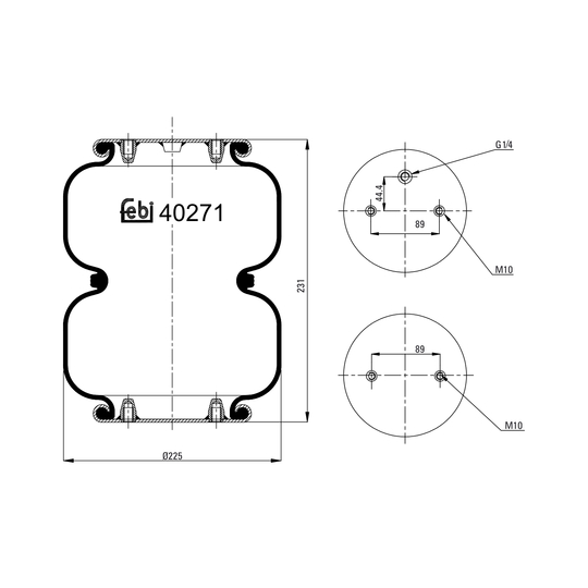 40271 - Boot, air suspension 