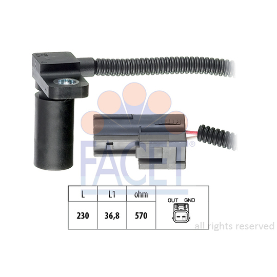 9.0233 - RPM Sensor, automatic transmission 