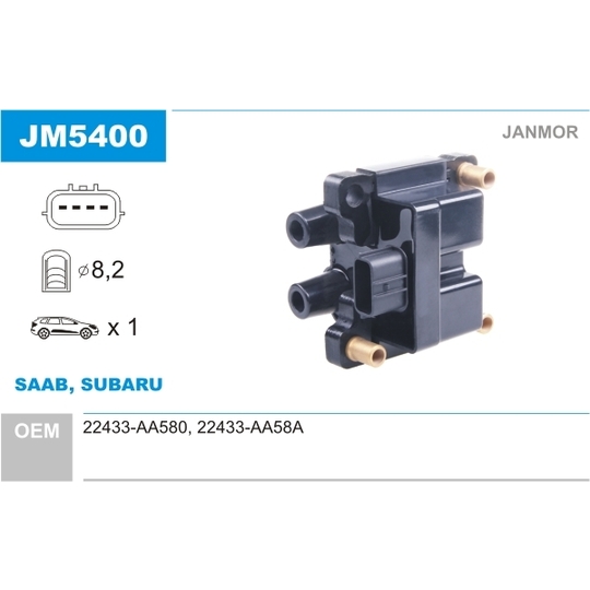 JM5400 - Ignition coil 