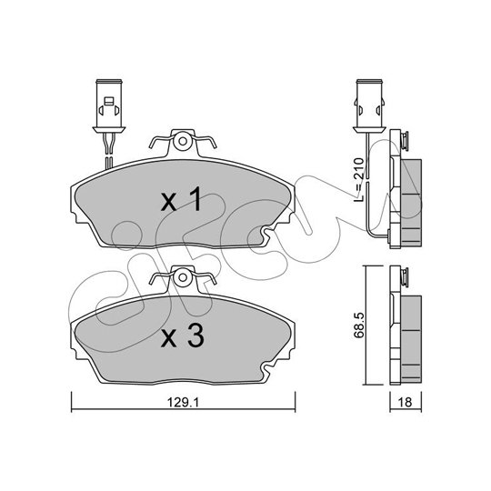 822-689-0 - Brake Pad Set, disc brake 