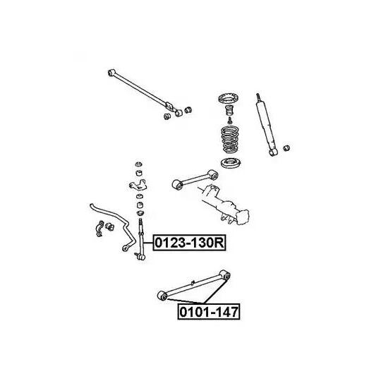 0101-147 - Control Arm-/Trailing Arm Bush 