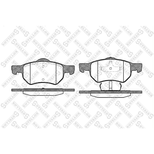 893 000-SX - Brake Pad Set, disc brake 