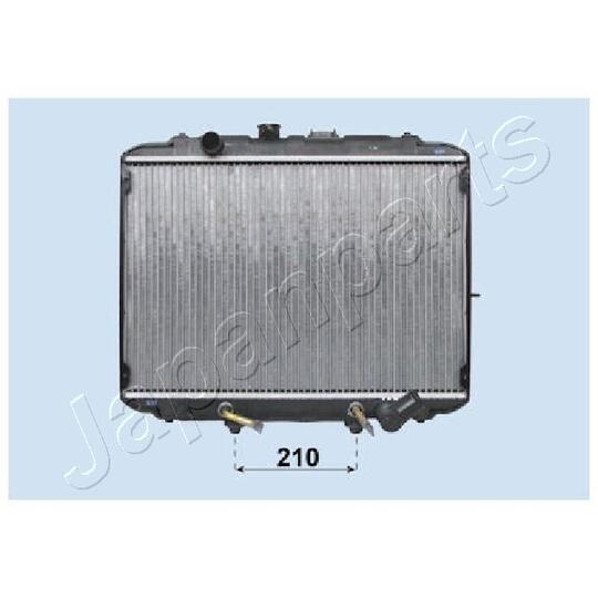 RDA283058 - Radiaator, mootorijahutus 