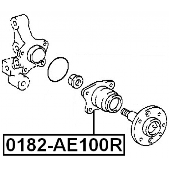 0182-AE100R - Wheel hub 