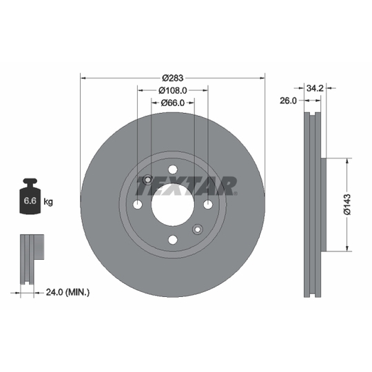 92111600 - Brake Disc 