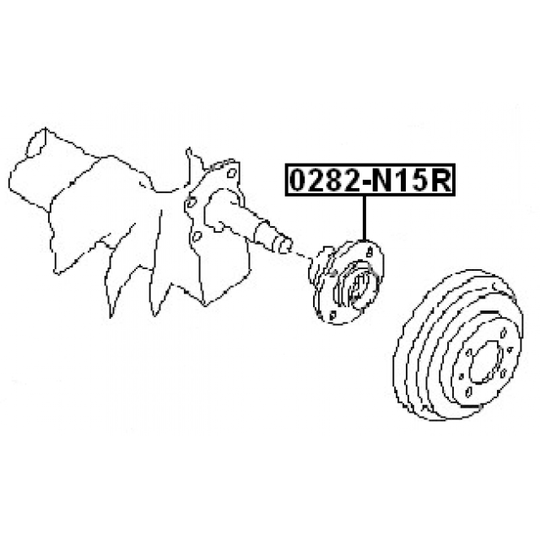 0282-N15R - Wheel hub 