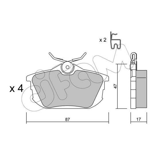 822-347-0 - Brake Pad Set, disc brake 