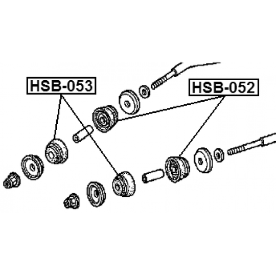 HSB-053 - Control Arm-/Trailing Arm Bush 