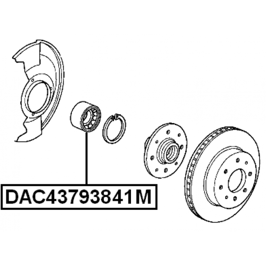 DAC43793841M - Rattalaager 