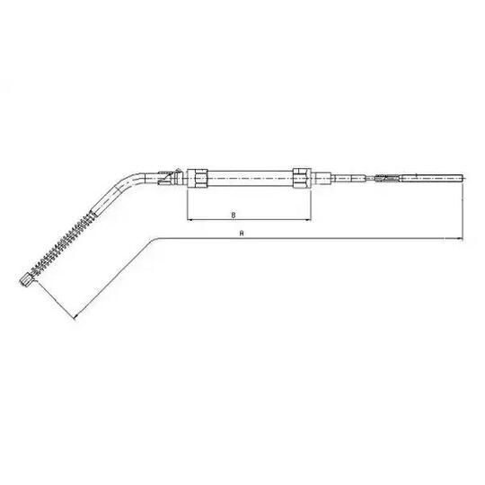 44008300 - Cable, parking brake 