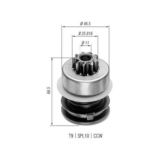 940113020031 - Starter pinion 