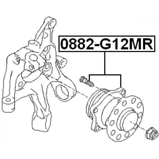 0882-G12MR - Wheel hub 
