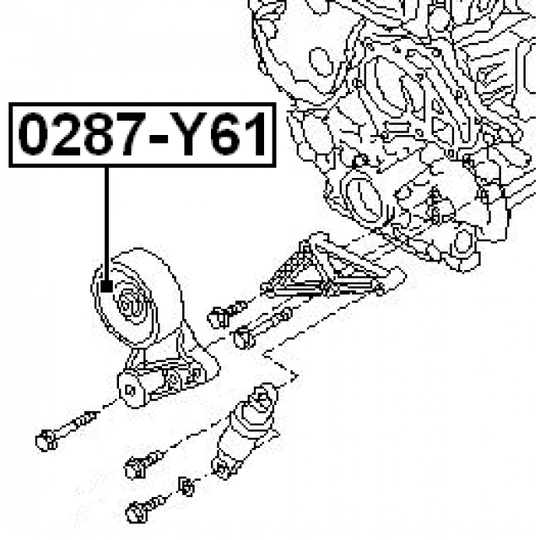 0287-Y61 - Spännrulle, aggregatrem 