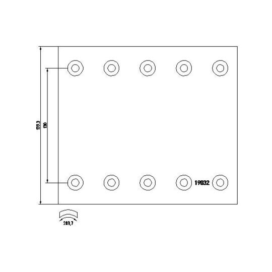 1903232 - Brake Lining Kit, drum brake 