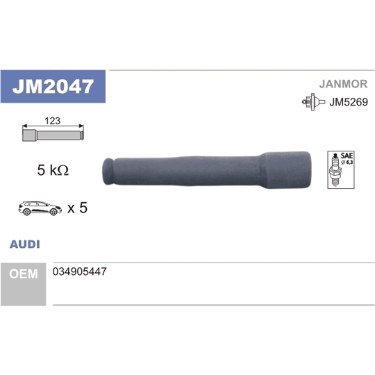 JM2047 - Plug, coil 