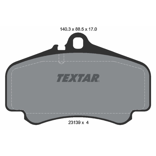 2313901 - Brake Pad Set, disc brake 