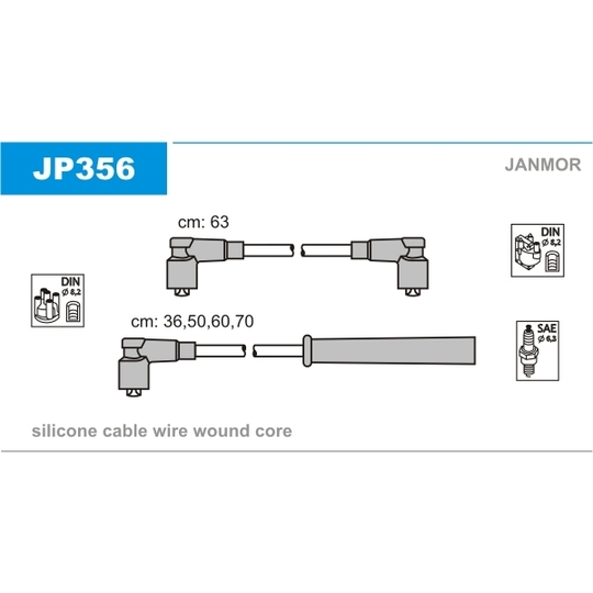 JP356 - Sytytysjohtosarja 