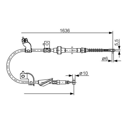 1 987 482 120 - Cable, parking brake 