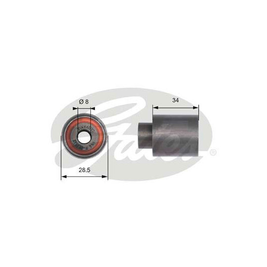 T41230 - Deflection/Guide Pulley, timing belt 