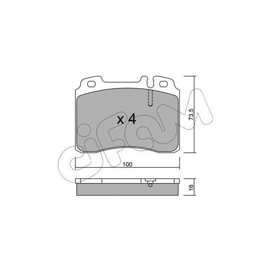 822-667-1 - Brake Pad Set, disc brake 