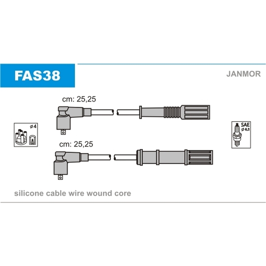 FAS38 - Ignition Cable Kit 