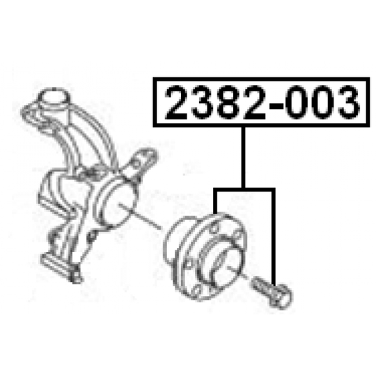 2382-003 - Wheel hub 