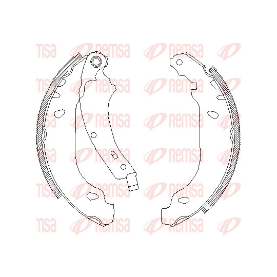 4074.00 - Brake Shoe Set 