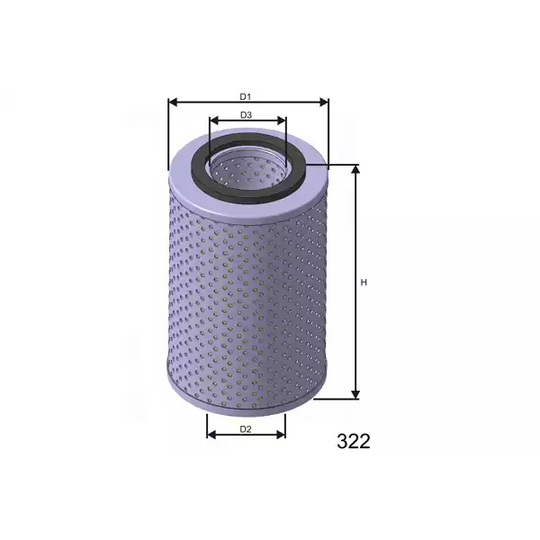 L406A - Hydraulikfilter, styrsystem 