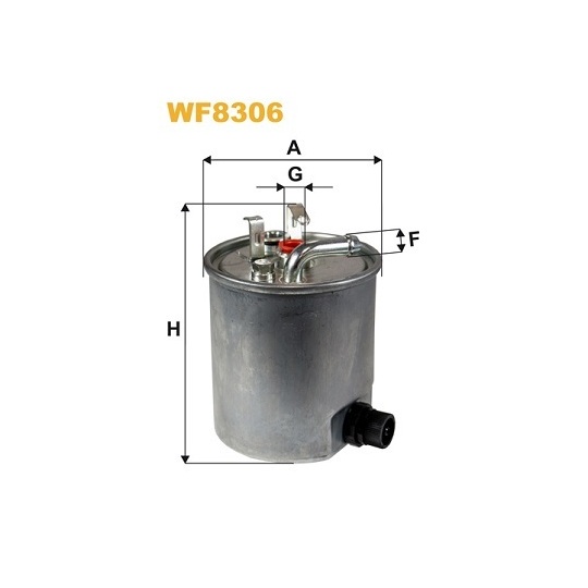 WF8306 - Polttoainesuodatin 